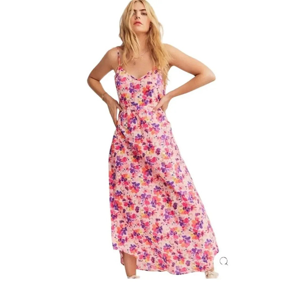 LoveShackFancy Faraday Floral print Slip Dress in Mauve Sunset Size Small - Picture 1 of 10
